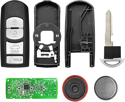 Miniatura 6 de Repuesto para Mazda 3 6 Miata MX-5 2016 2017 2018 2019 Control remoto WAZSKE13D01 4 botones 315MHz