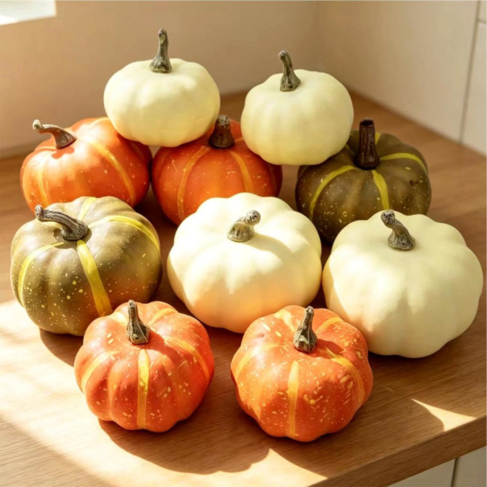 Zucche Artificiali per Decorazione Decorazione Realistica per il Raccolto