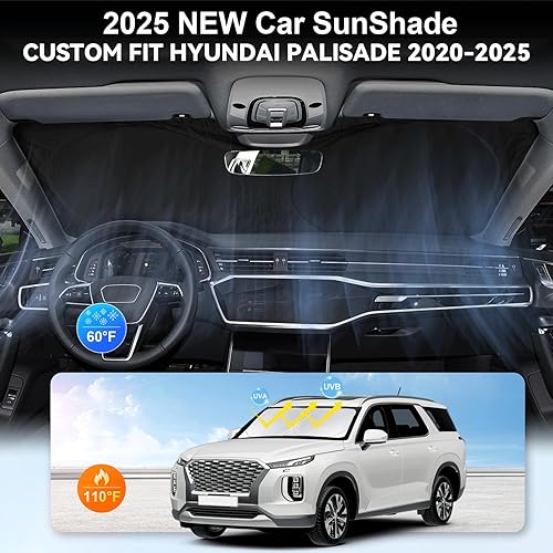 Miniatura 175 de Parasol para parabrisas de ajuste personalizado, cubierta para ventana delantera, visera plegable 210T, protector que bloquea los rayos ultravioleta