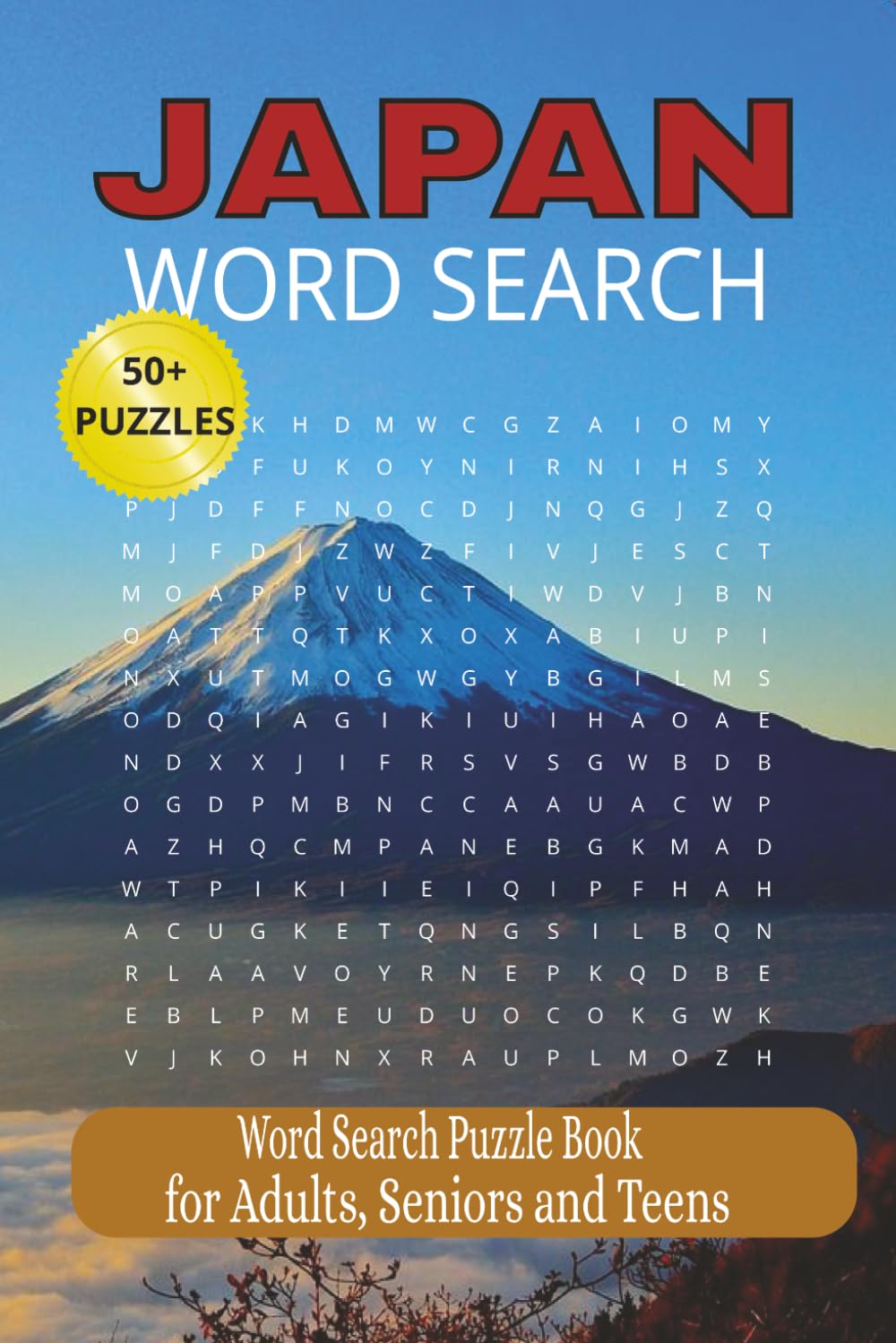 JAPAN WORD SEARCH PUZZLE BOOK: LARGE PRINT | Word Searches with Easy-to-Read Print about Japan, Japanese Culture, Cuisine, Cities, Traditions, ... Gift for Vacations, Holidays, and Free Time
