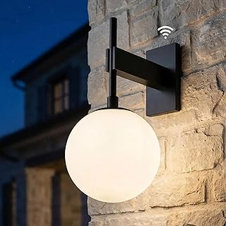 Hyunbae 18.1-inch Dusk to Dawn Globe Sconce image