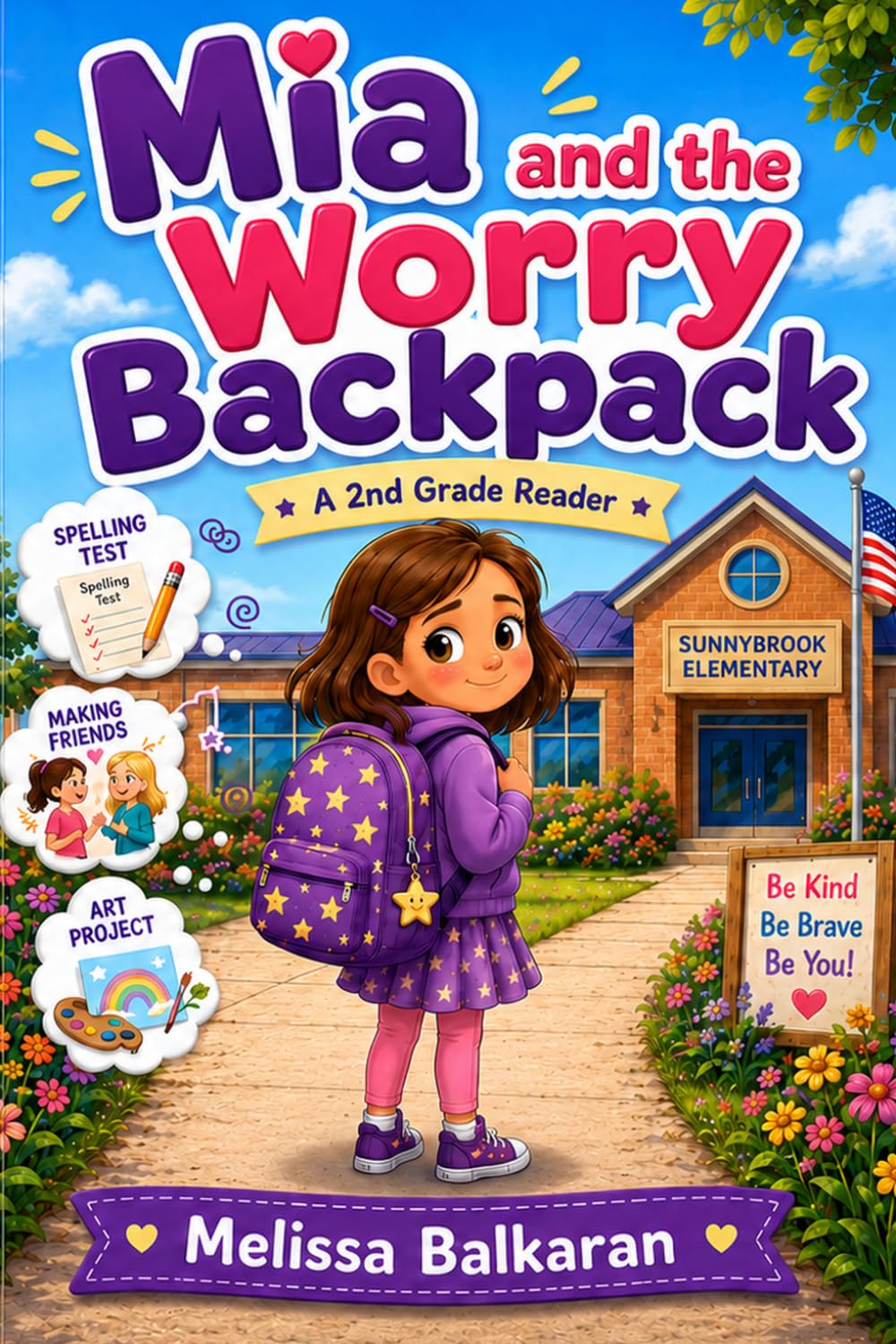 Mia and the Worry Backpack: A 2nd Grade Reader About Anxiety, Friendship, Feelings, and Bravery
