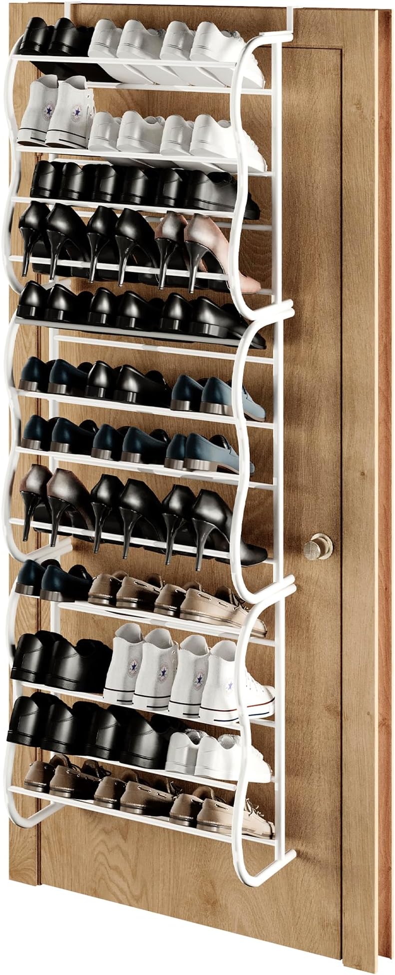 ZENO Door Shoe Rack Holds 36 Pairs Of Shoes | Over Door Shoe Storage ...