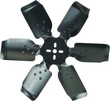 Derale 17418 Heavy Duty Fan Blade Series 1000 18" Steel Rigid Race Belt Driven Fan Reverse Rotation , Black