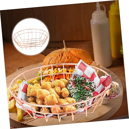 Miniatura 6 de OKUMEYR Cestas de servicio de alimentos Papas fritas Cesta de almacenamiento Cesta de picnic Cestas de despensa Cestas de encimera Frutero Cestas de