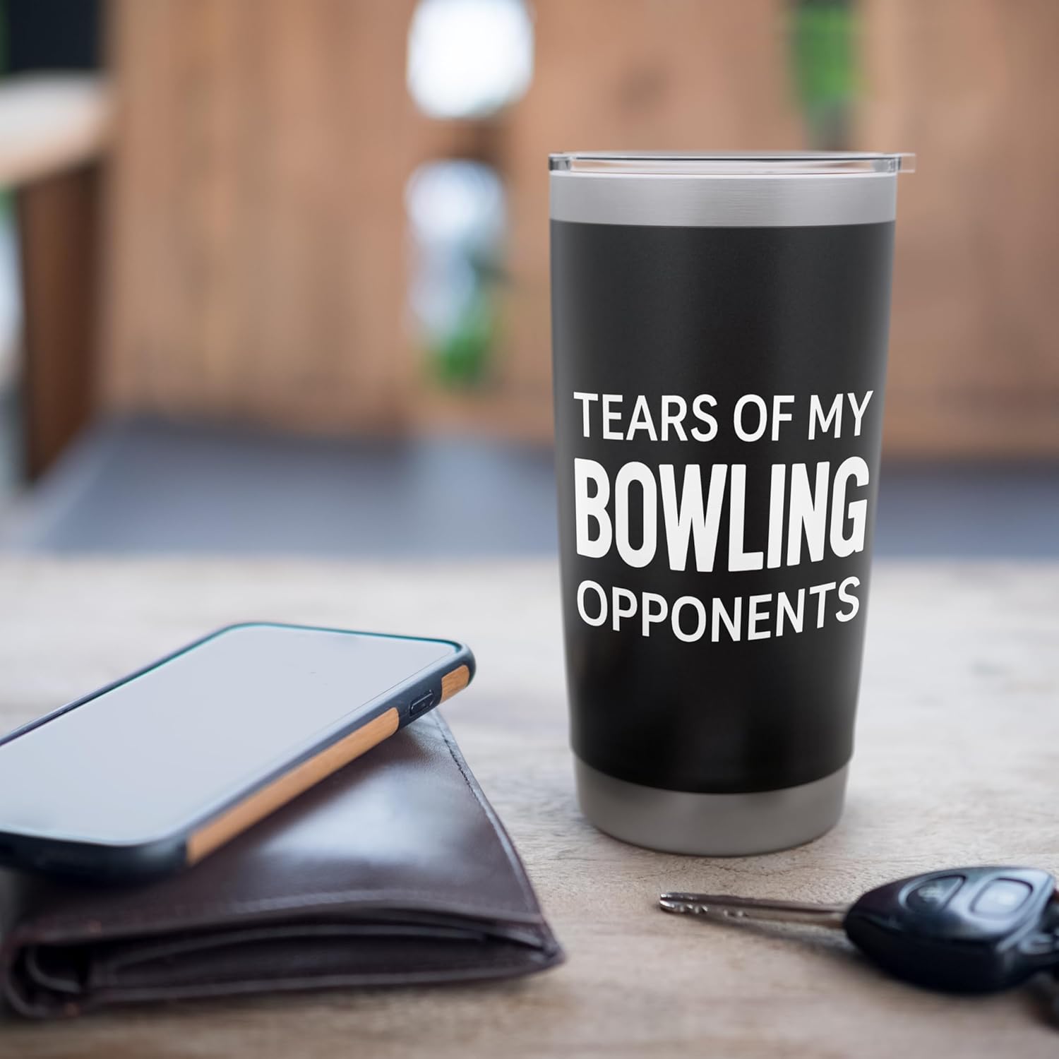 Tears Of My Bowling Opponents Stainless Steel Insulated Tumbler - Image 7