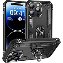 GPACK iPhone 15 Pro ile uyumlu K l f Vega Tank Standl  Y z kl  M knat sl , Siyah