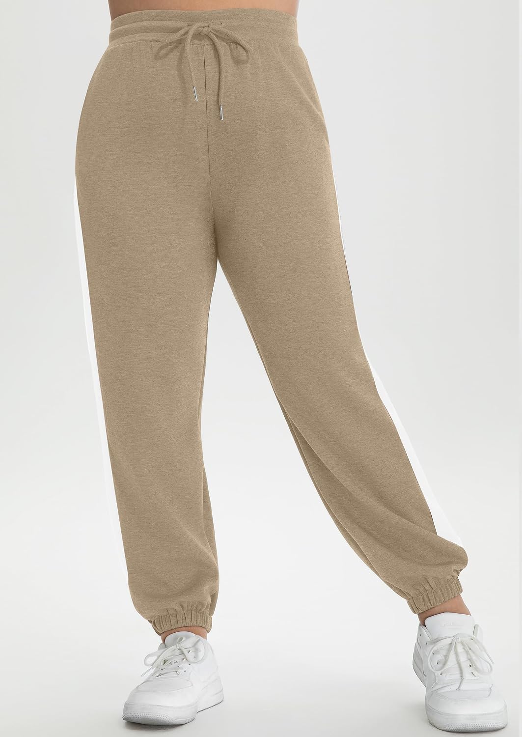 Plus Size 2 Piece Outfits Women Sweatsuits Hoodies Sweatshirt Sweatpants Baggy Tracksuit Lounge Set with Pockets