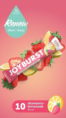 Vista 4 de Joyburst Paquetes de Polvo de Electrolitos Sin Azúcar, Palitos de Mezcla de Bebida de Hidratación Instantánea, Paquete Variado