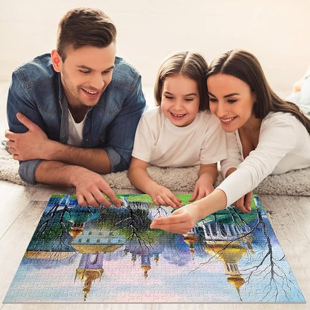 Foto 8 de 8 de Puzzles de 2000 Piezas para Adolescentes Monasterio de Las Cuevas de Kiev Juguetes de Bricolaje Lista…
