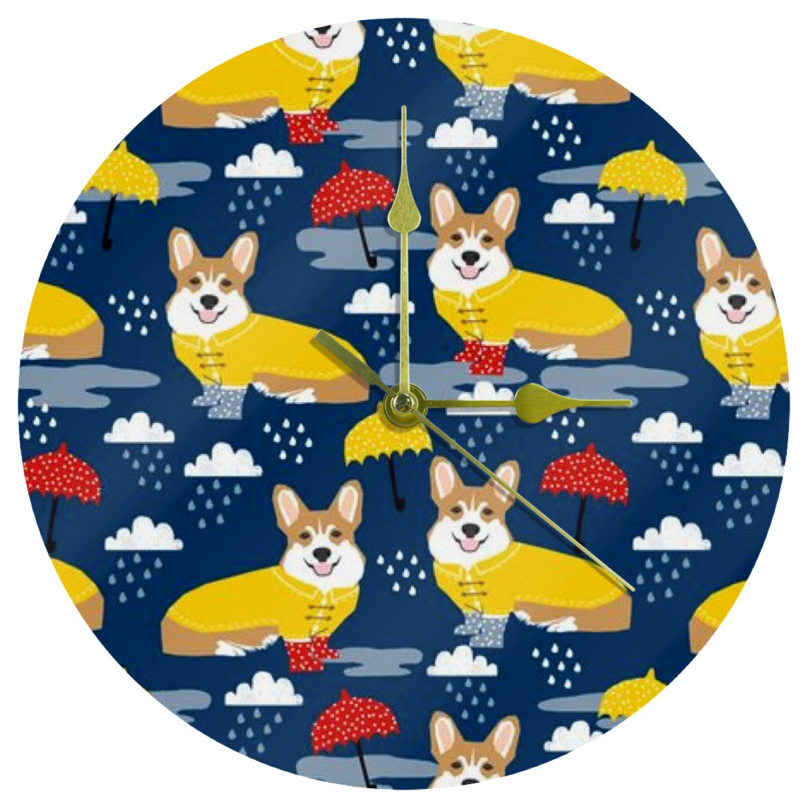 Horloge murale Corgi silencieuse de 25 cm : fini le tic-tac pour une ambiance zen