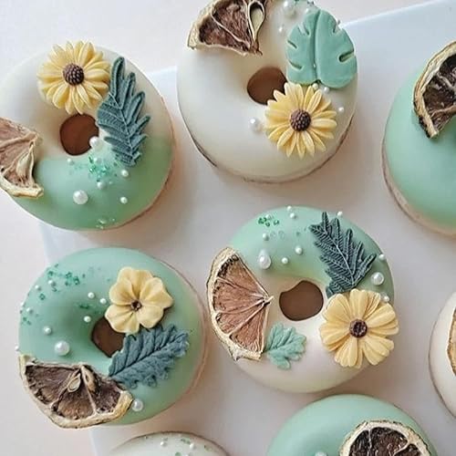 Miniatura 5 de MINFEIDMS Moldes de silicona con diseño de margaritas para decoración de tartas, decoración de cupcakes, pasta de goma de chocolate, arcilla