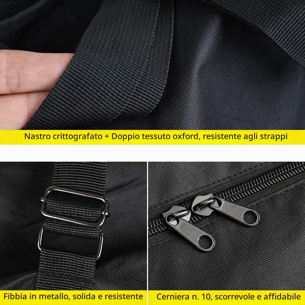 UBORSE Sacchetto di Trasporto della Bicicletta Pieghevole Impermeabile Borsa da Trasporto e Stoccaggio Multifunzionale per Ciclismo MTB Bici da Strada Borsa per Bicicletta 26''(Nero)