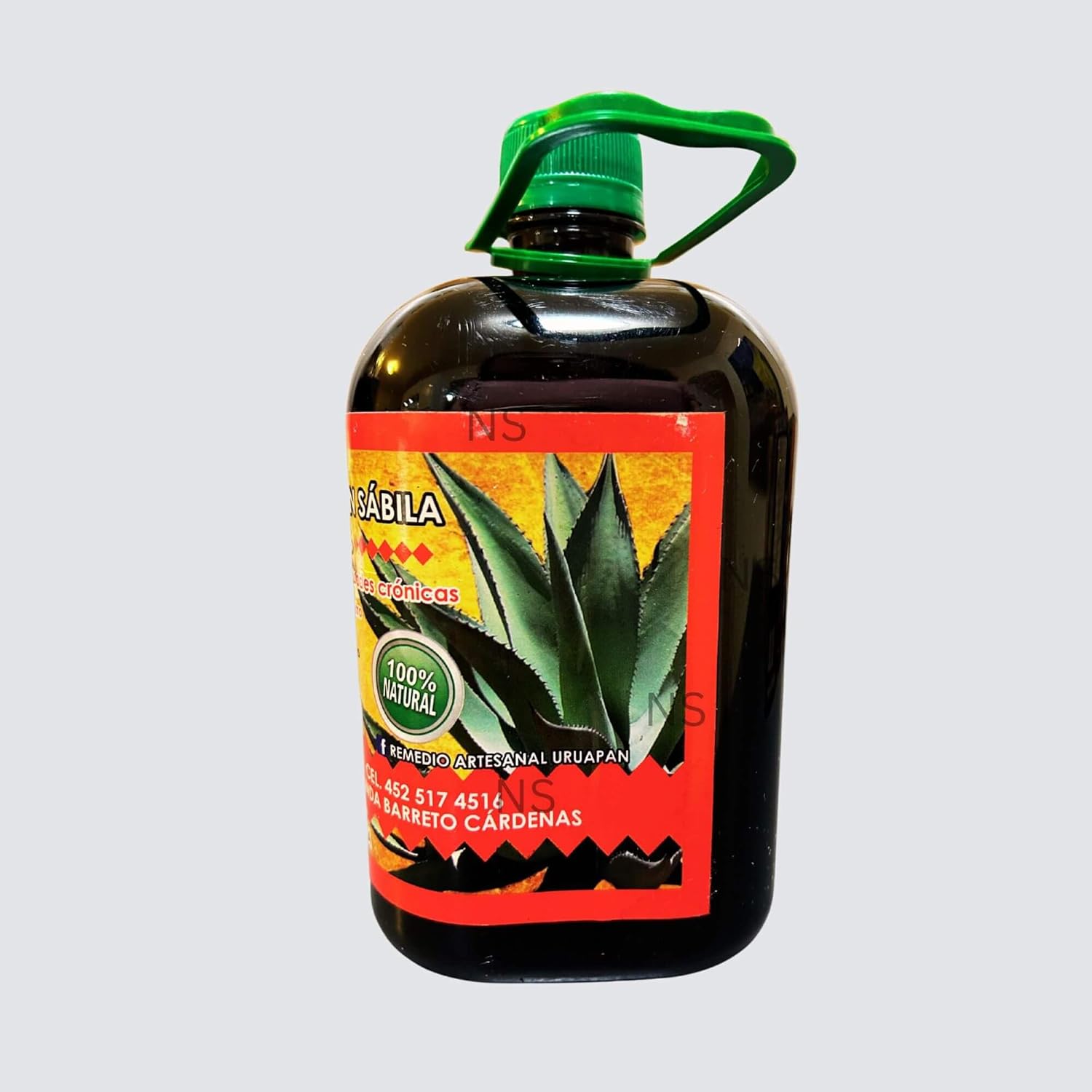 Remedio Artesanal Uruapan Extracto de Jugo de Maguey con Sabila y 10 Plantas MED 32 oz