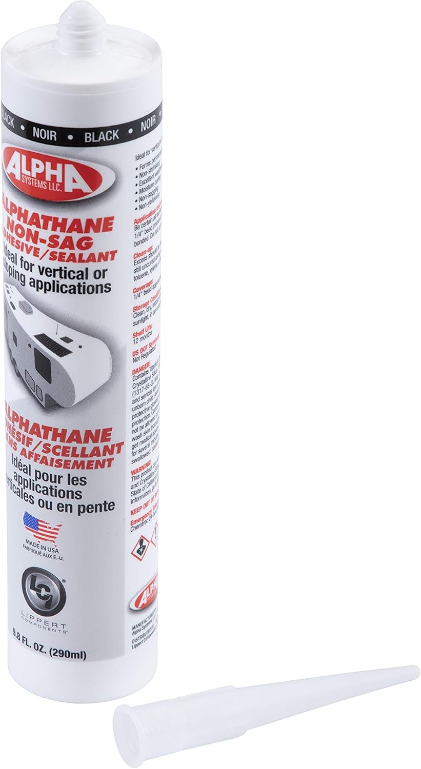 5160 ALPHATHANE Non-Sag Sealant for 5th Wheel RVs, Travel Trailers and Motorhomes