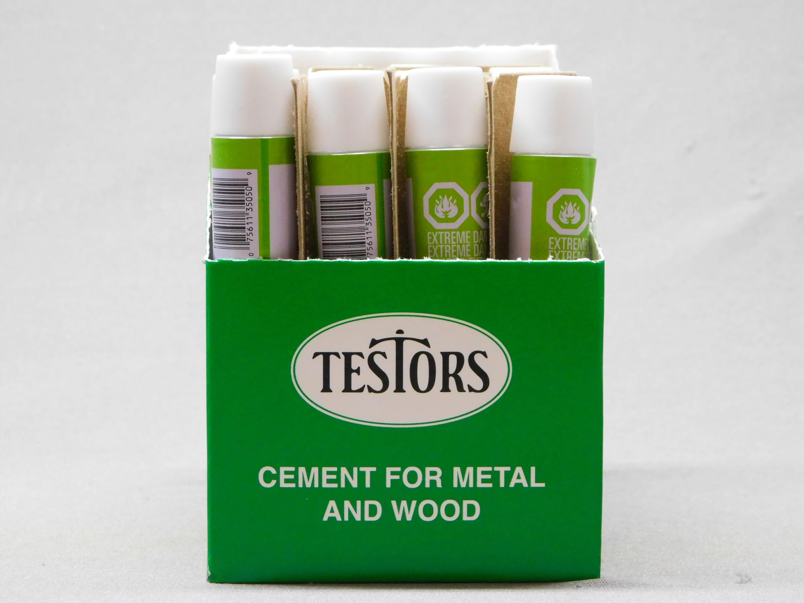 Model Power TESTORS 3505 Metal & Wood Adhesive Cement CASE 5/8 oz TES3505-CASE(24)