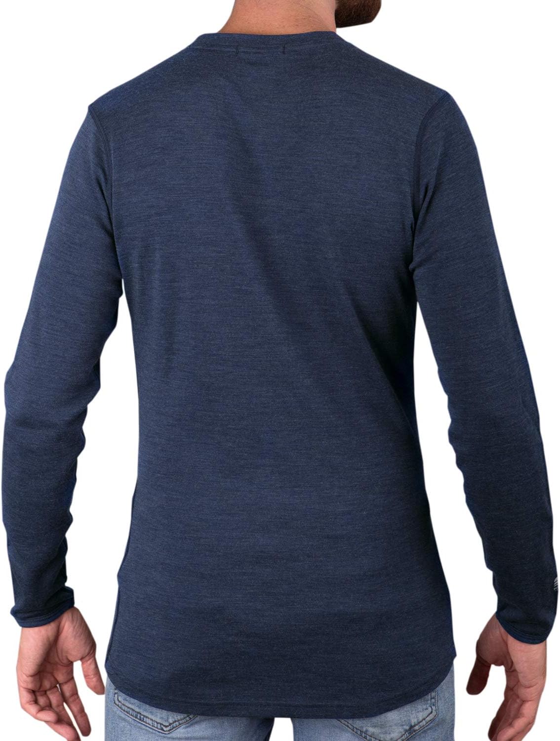 MERIWOOL Mens Base Layer - 100% Merino Wool Midweight Long Sleeve Thermal Shirt - Image 2