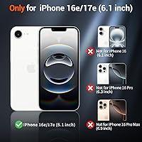 Vista 164 de SUPFINE Funda magnética para iPhone 11 con protector de pantalla (compatible con MagSafe) (protección contra caídas de grado militar), translúcida