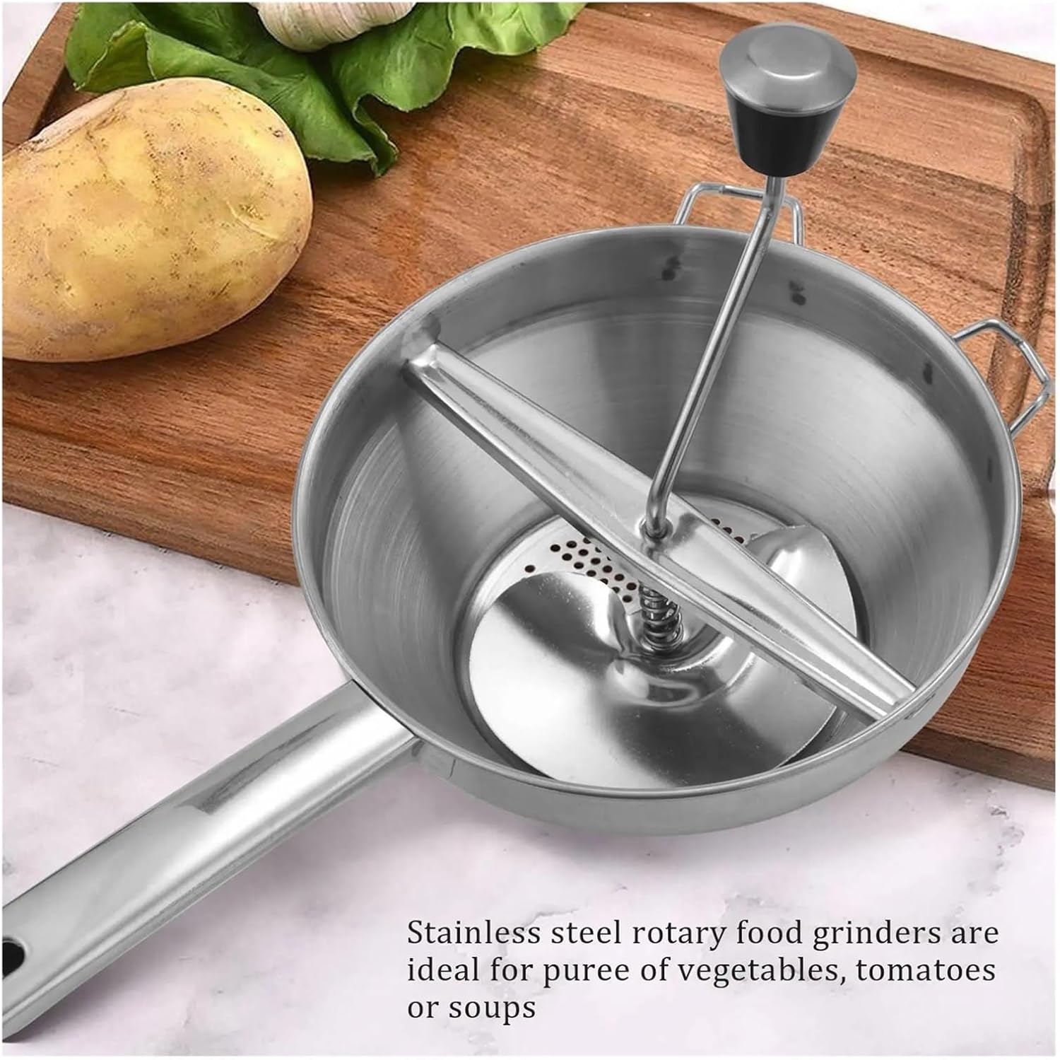 Stainless Steel Rotary Mill Great For Making Puree Or Soups Of Vegetables Tomatoes Creative Home Kitchen Tools
