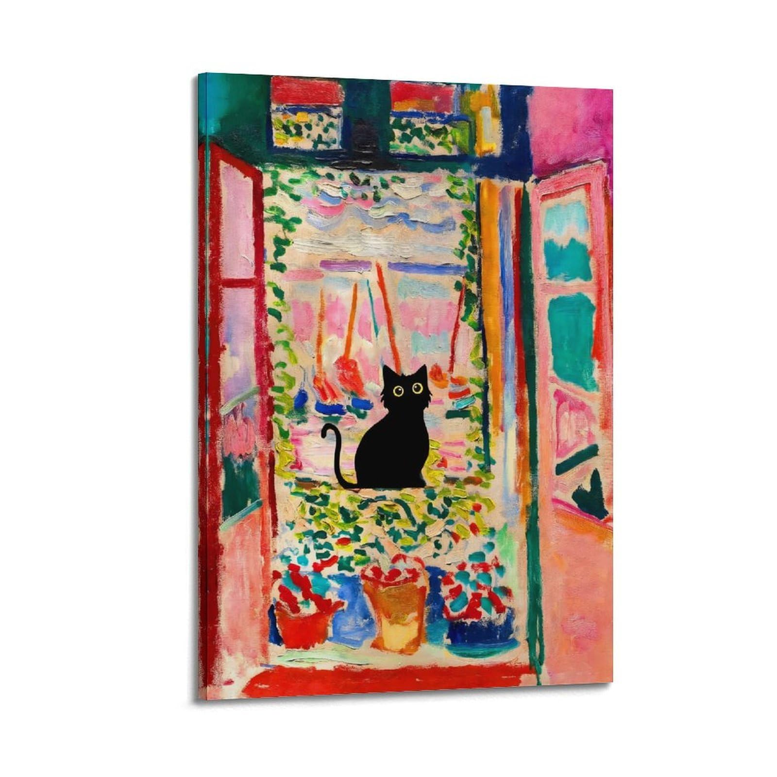 JoenTdrn Henri Matisse Aesthetic Canvas Wall Art Print Home Decor for Bedroom Living Room24x36inch(60x90cm) Frame-style