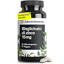 Zinco Integratore – 365 Compresse Vegan contro Acne e Brufoli – Zinco 15mg Scorta 1 Anno – Antiossidante per Pelle Sana – 15 mg di Zinco Elementare per Compresse da Puro Zinco Bisglicinato