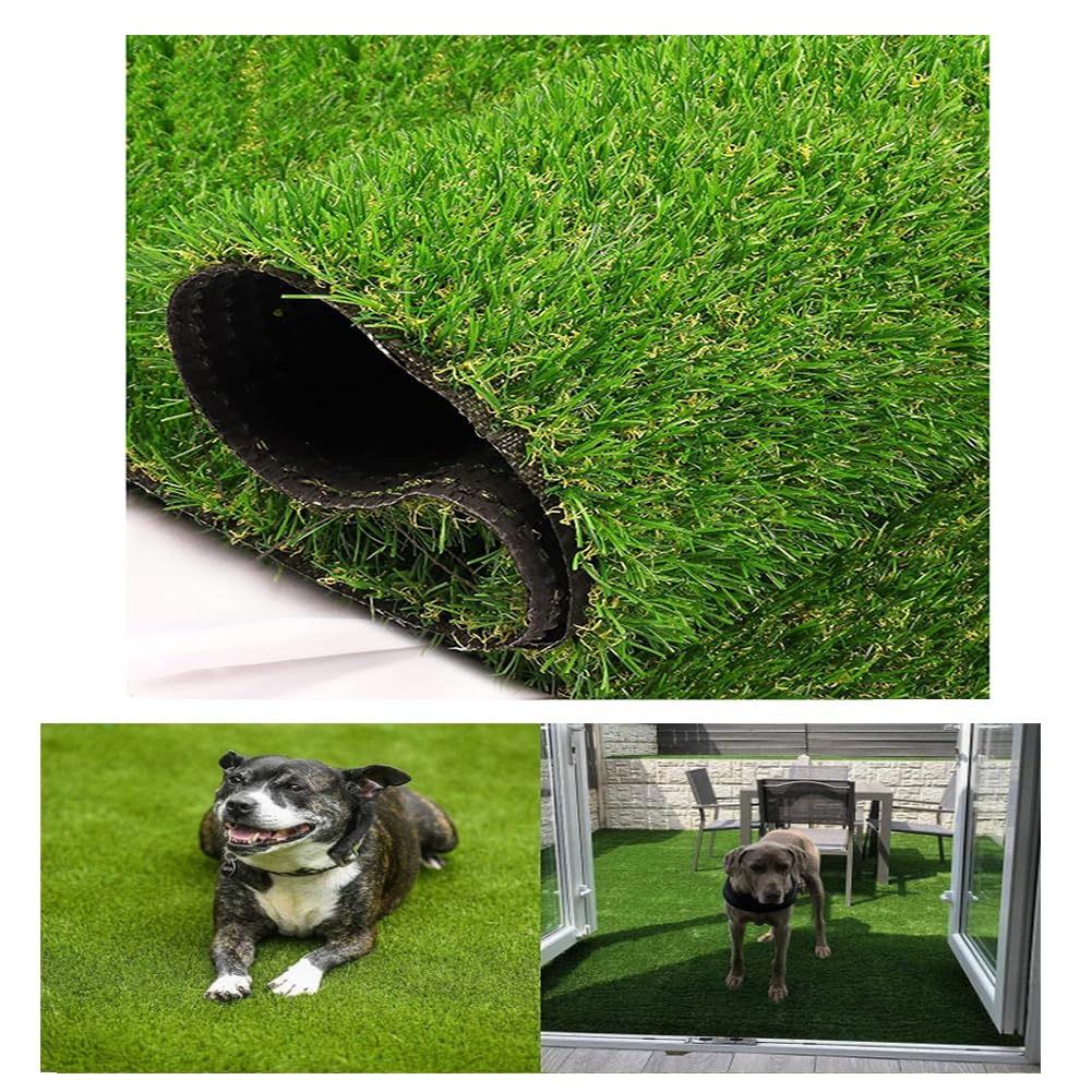 Gazon artificiel pour balcon et jardin fini la corvée de tonte avec ce tapis de 2cm