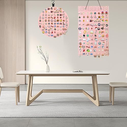 Vista 35 de 2 Pink Circle Wall Hanging Brooch Pin Organizer,Pin Collection Display Case,pin Board for Enamel pins,Holds Up to 76 Pins.(Not Include Any