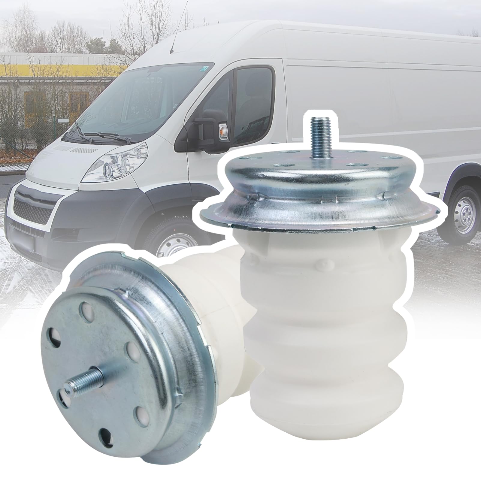 2X Limitatore Sospensione Per Jumper Ducato Boxer Sospensione Gomma Sospensione Posteriore
