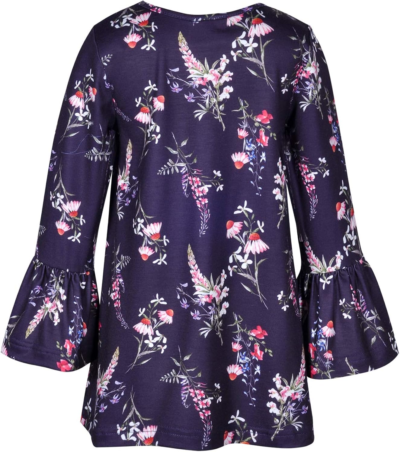 Bonny Billy Girl's Clothing Set 2 Pcs Floral Ruffle Long Sleeve Jersey Top + Leggings: Clothing, Shoes & Jewelry