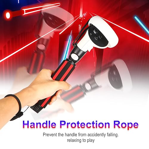 Miniatura 5 de VR Multipurpose Game Handle Accessories for Oculus Quest 2 Beat Saber Game,Dual Handles Extension Grips and Long Beat Saber Handle Extenders for VR