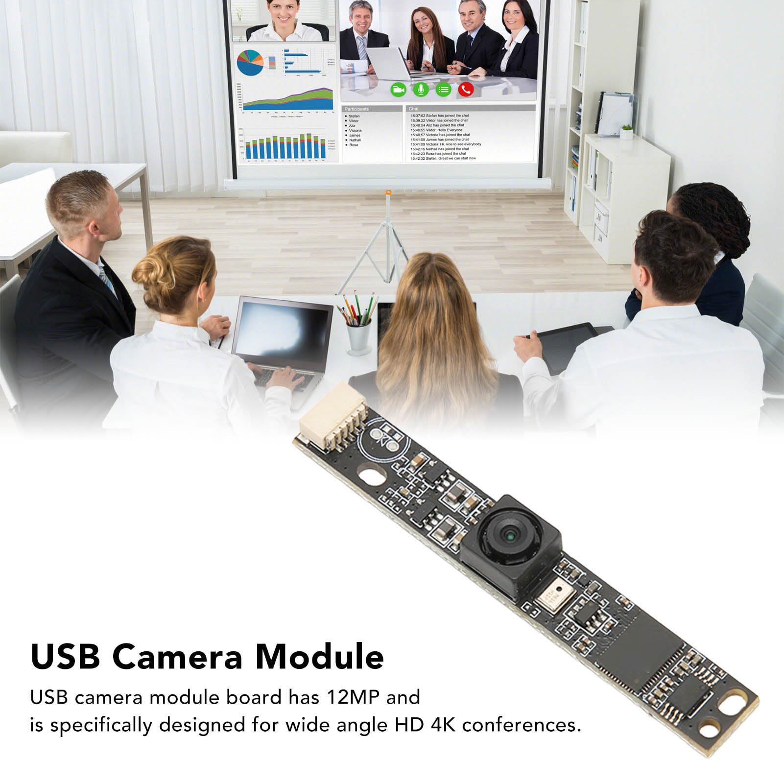 Modulo Videocamera USB 4K IMX258 - 12 MP, Grandangolare 123°, Per Conferenze, Plug And Play - Foto 13