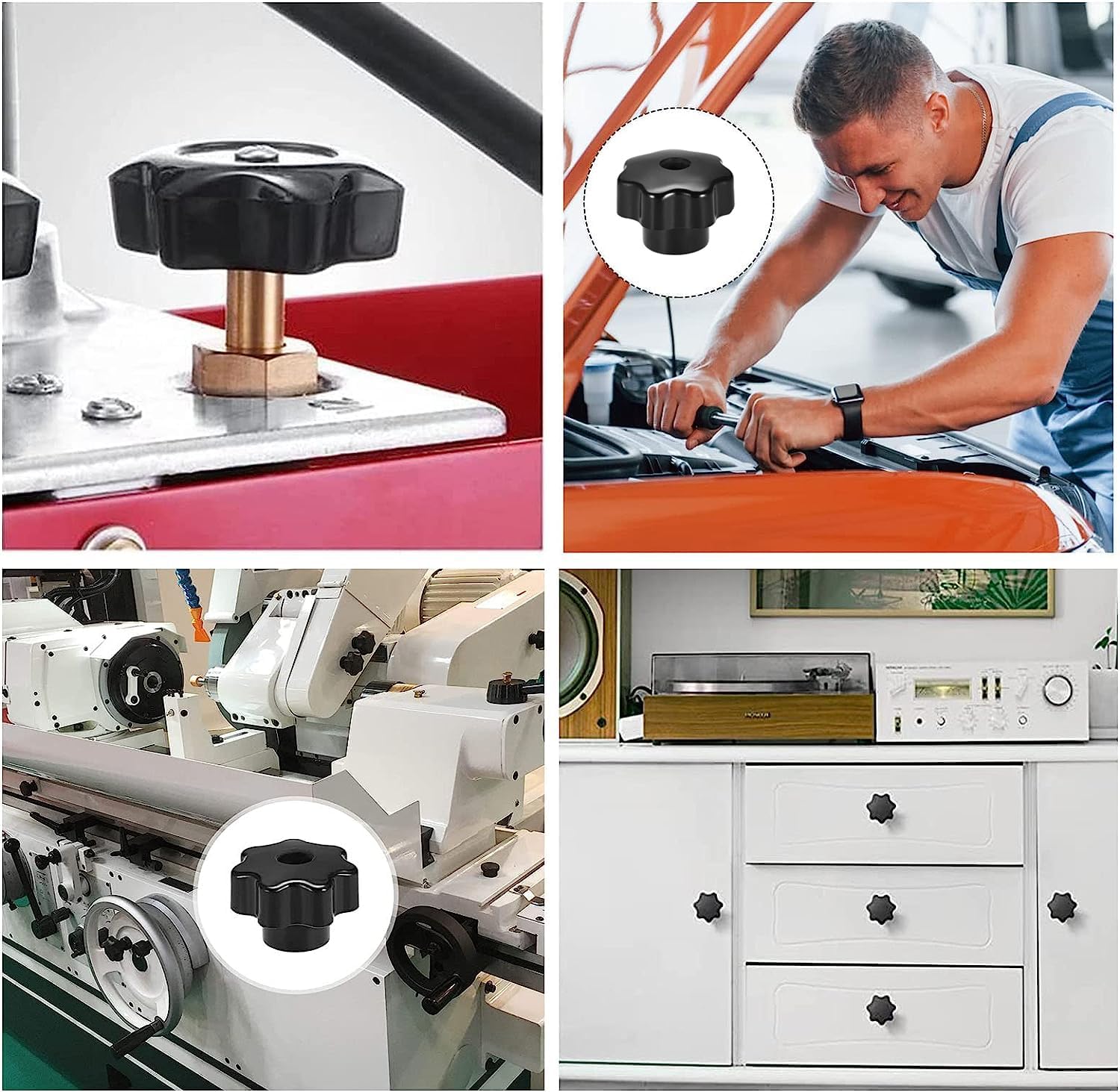 TOP-VIGOR 2Pcs M8 Threaded Clamping Knobs - Image 4