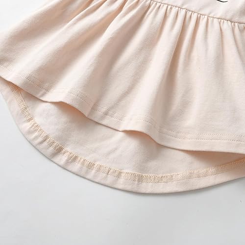 Miniatura 3 de Eghunooy Conjunto de ropa de bebé niña 2 piezas de manga larga con patrón de dibujos animados trajes infantiles