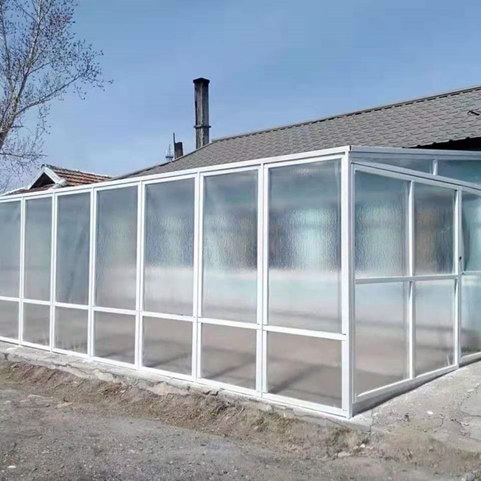 Hoja de policarbonato para techos – Cubierta de iluminación diurna a prueba de lluvia, paneles de revestimiento de aislamiento seguro para túnel al aire libre y garaje