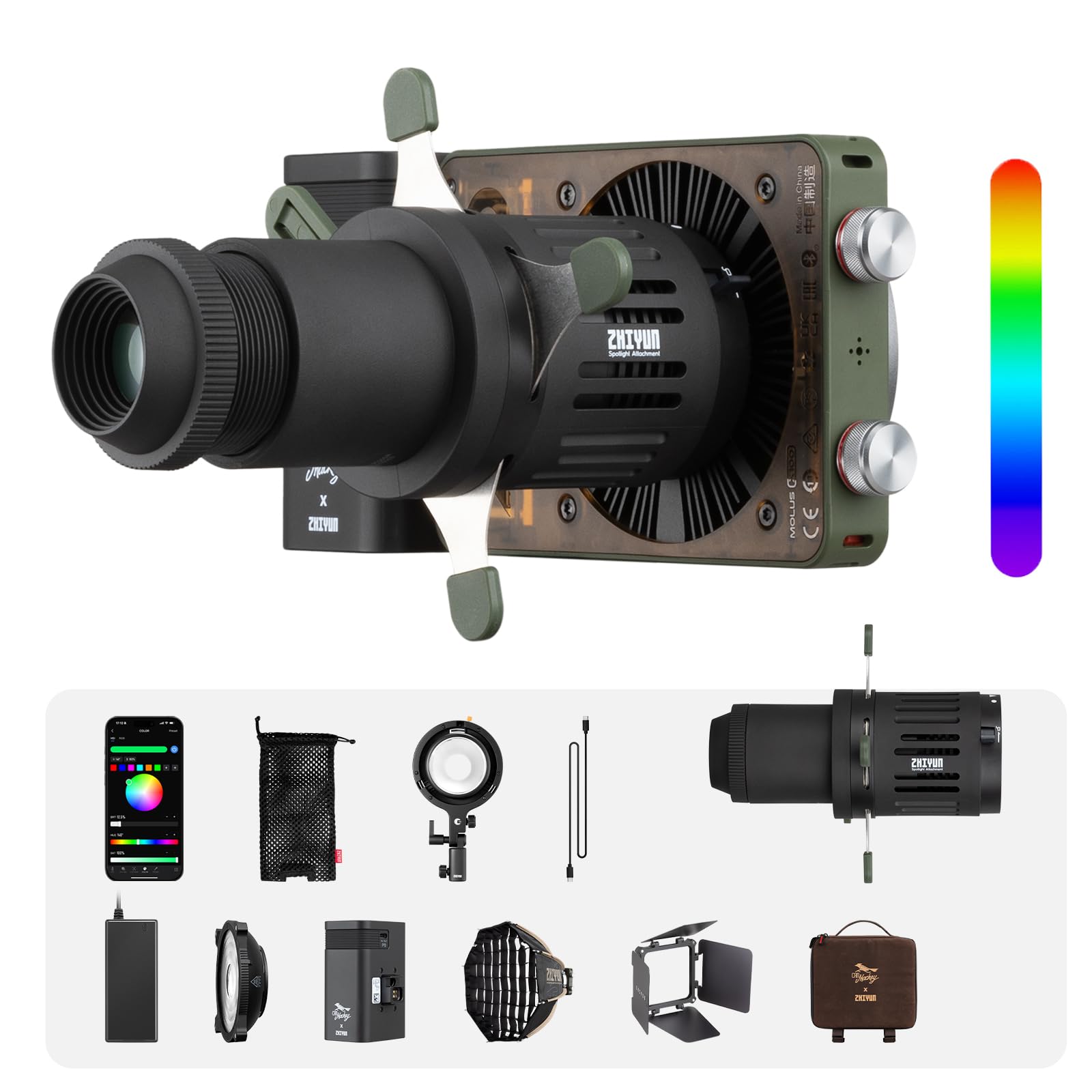 Amazon.com : ZHIYUN MOLUS X100 RGB PRO 100W Video Light [Official Amazon.com : ZHIYUN MOLUS X100 RGB PRO 100W Video Light [Official