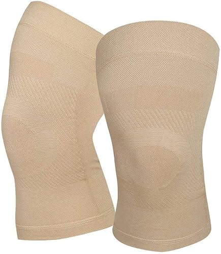 Rodilleras de compresión, 1 par, se pueden llevar debajo de los pantalones, 20-30mmHg Rodillera de apoyo fuerte para unisex, soporte de rodilla para