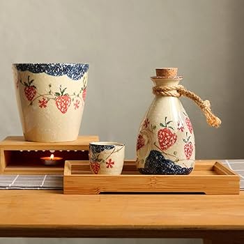 亀井味楽 高取焼御預け徳利(徳利1、ぐい呑5　酒器セット) 亀井味楽 高取焼御預け徳利(徳利1、ぐい呑5 酒器セット)