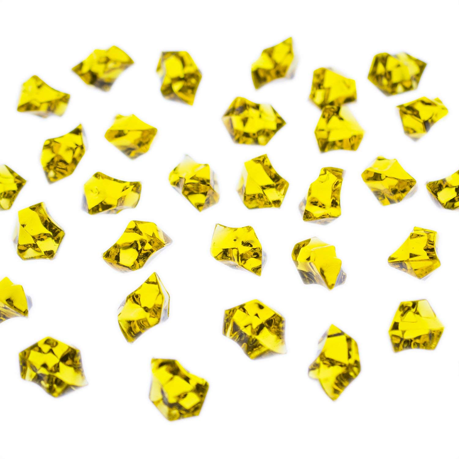 Promote Trader Pack of 200 Gram Acrylic Diamonds Faux Crystals for Home Decor Succulent Plant Stones Decorative Stones for Aquarium Fish Tank Landscaping Vase Fillers(Yellow) (B096S9W4PX) Amazon Price History, Amazon Price Tracker