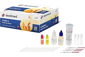 Dealmed Rapid Diagnostic Strep A Test Kits: Detect Strep Throat Infection at Home