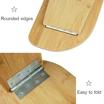 Bamboo Meditation Bench, Foldable Portable Meditation Stool, Ergonomic Durable Monk Camel Kneeling Meditation Stool