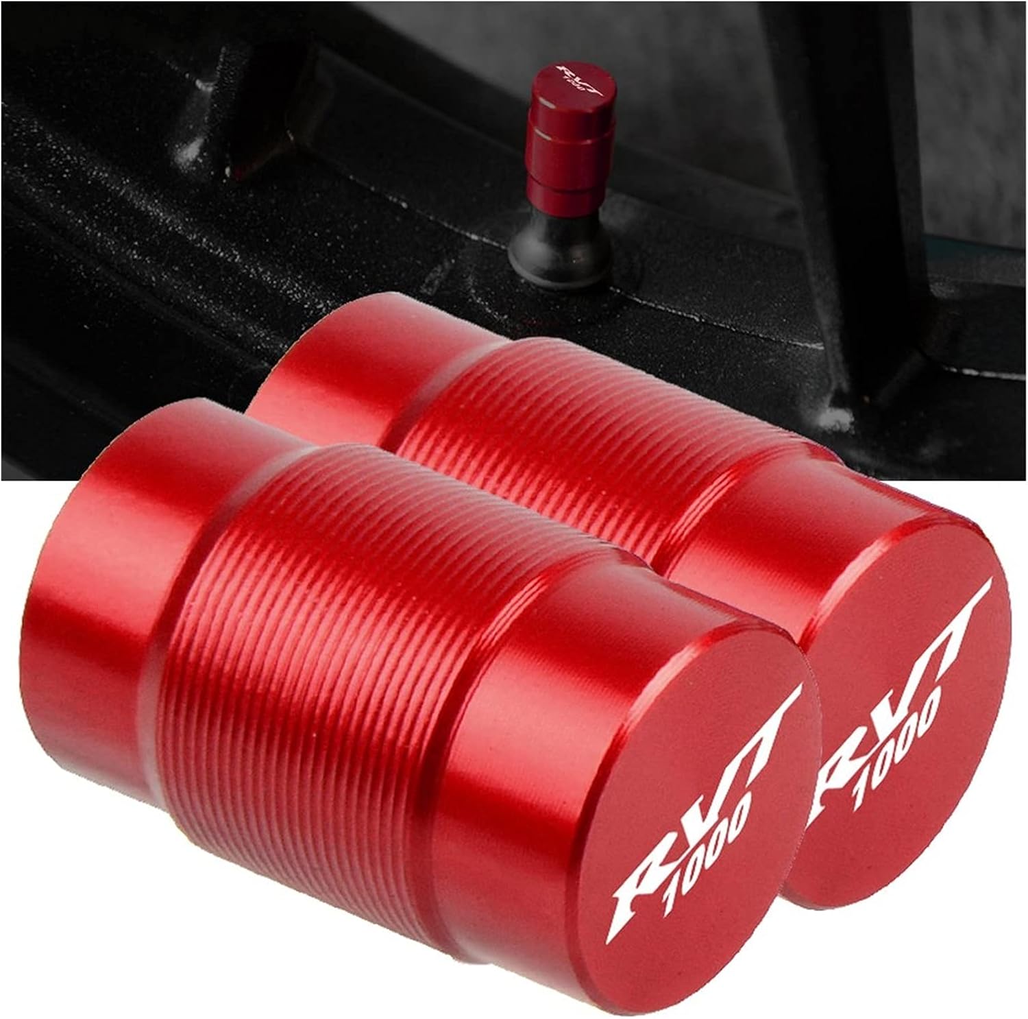 for Honda RVT1000 RVT 1000 2000 2001 2002 2003 2004 2005 2006 RVT 1000 Motorcycle Wheel Tire Valve Stem Caps CNC Airtight Covers Fluid Reservoir Cover