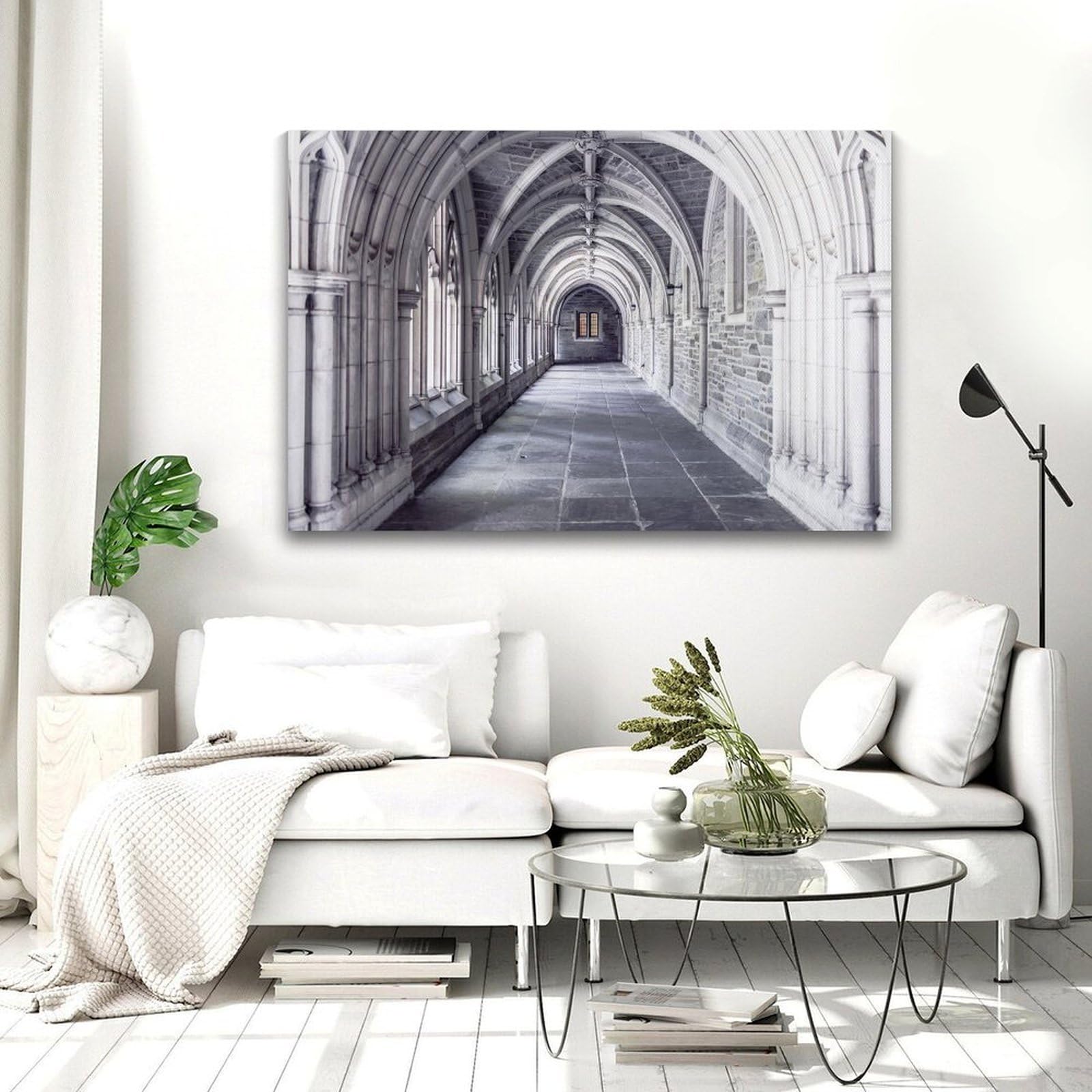 Generisch Arched Hallway Wall Canvas Poster Moderne Poster, Dekorative Drucke, Ästhetische Wanddekorationen, Wanddekorationen Für Das Wohnzimmer, Kunstdrucke, Leinwandgemälde 20x30inch