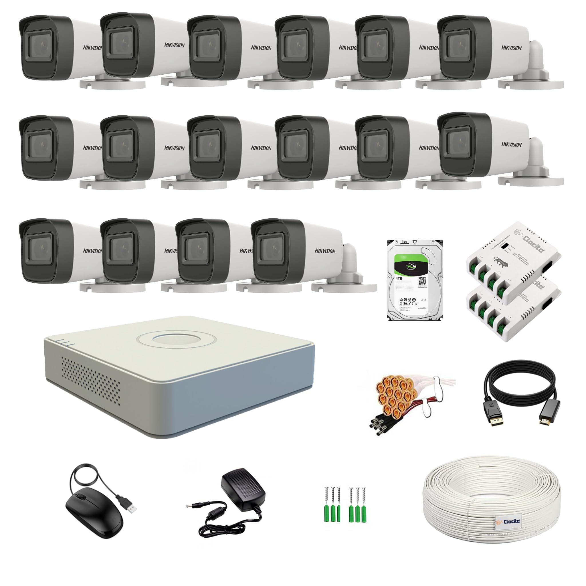 Hikvision 8 Channel DVR Kit - 5MP Cameras & 2TB HDD -20