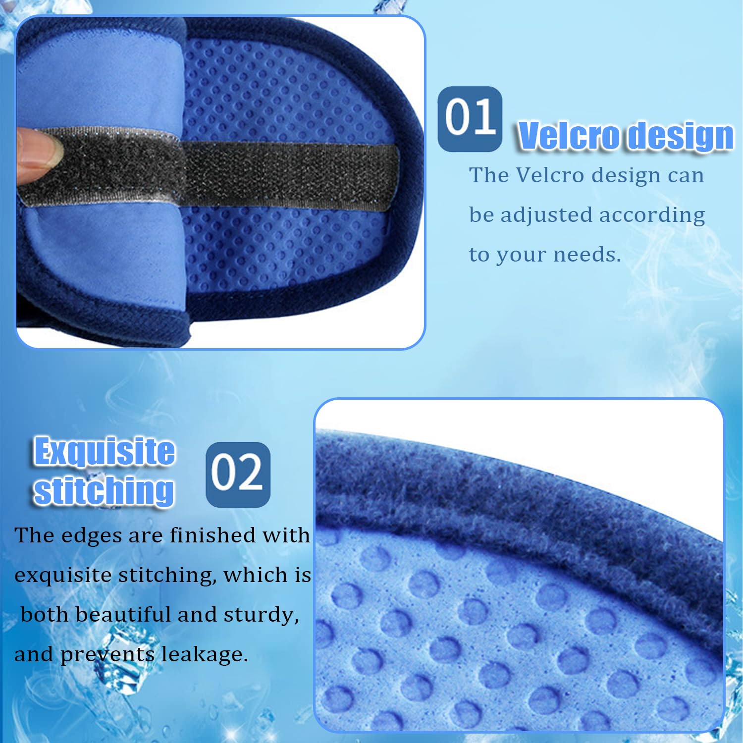 Norhogo 2 Pack Dog Cooling Collar, Breathable Instant Cooling Scarf, Ajustable Summer Pet Neck Collar, Dog Cat Ice Collar - Image 3