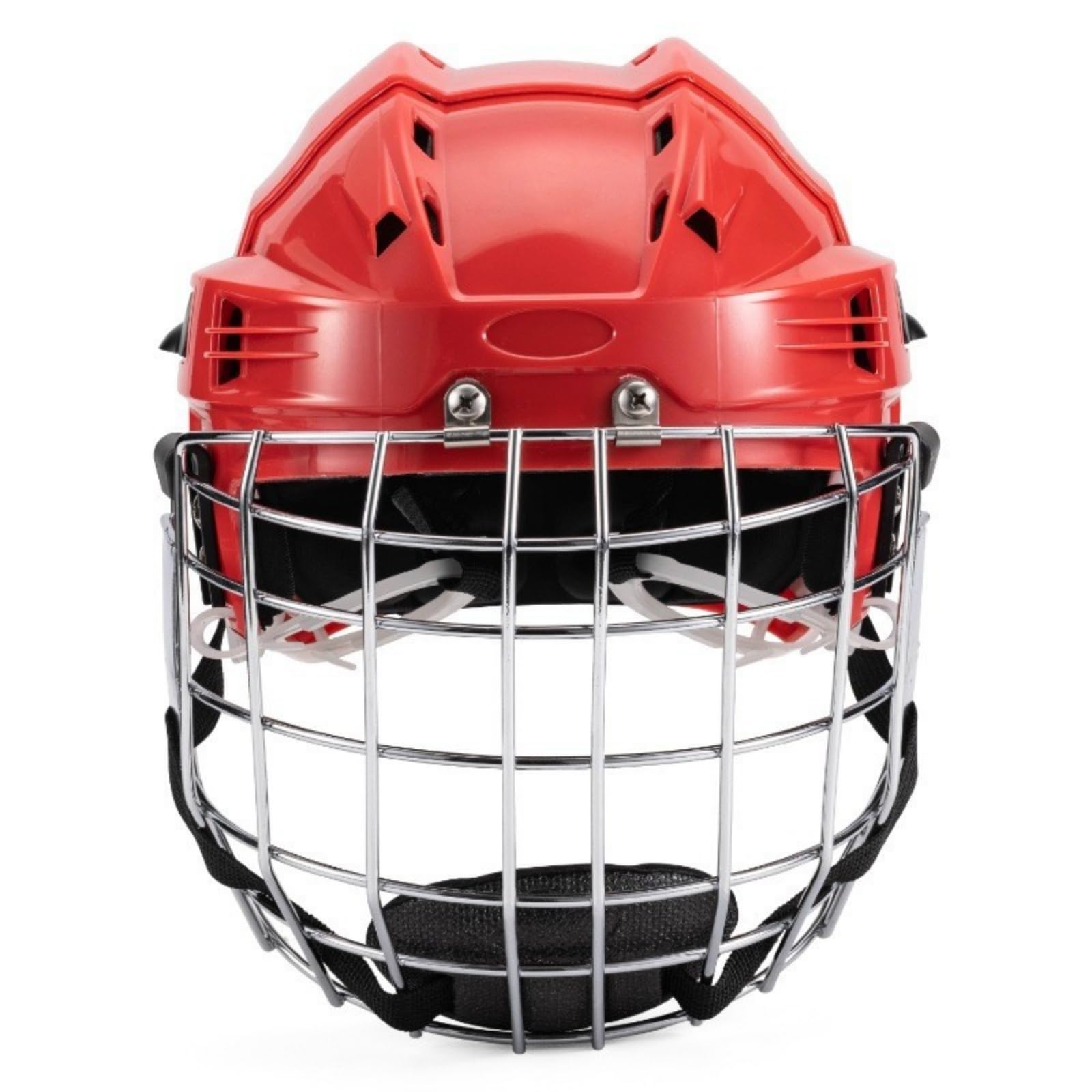 Xgdsnly Ice Hockey Helmet Lightweight Hockey Helmet Comfortable Padding Sports Headgear for Inline Skating, Football, Red, Large Head Circumference 58-68