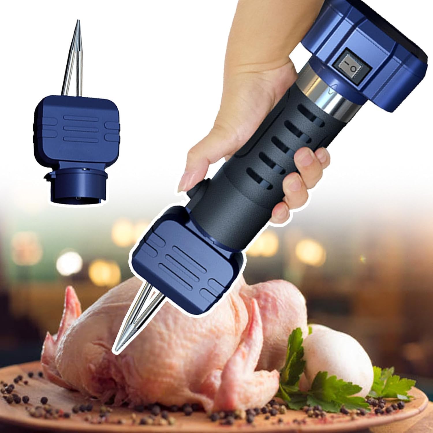 Macchina elettrica di spennatura del pollo, 180W Palmare Plucker del pollame con il cono regolabile, motore 16000rpm per pollo, anatra, tacchino