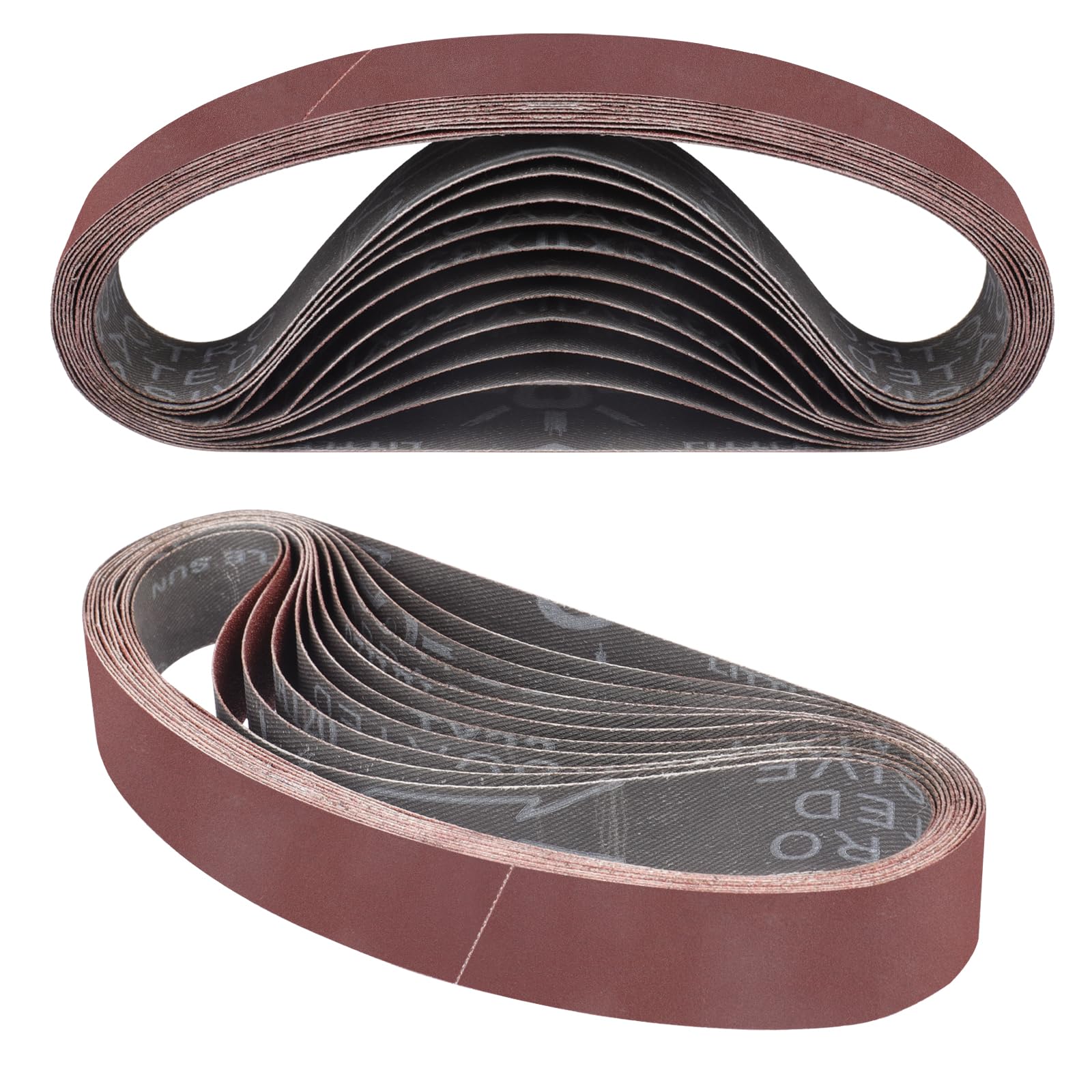 STEBRUAM 12PCS Sanding Belt 30 x 533 mm 320 Grit