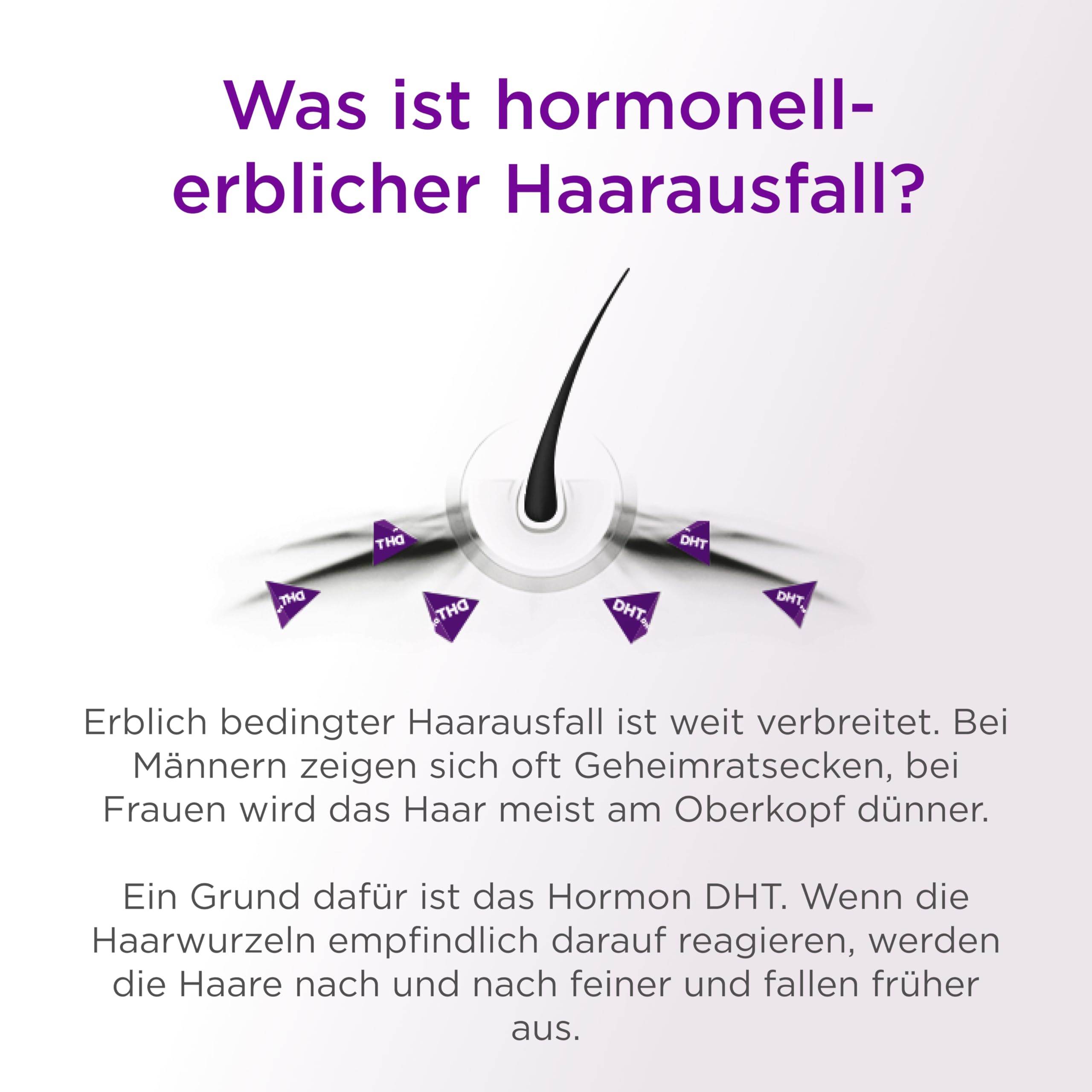 Ell Cranell, 3x200 ml Lösung bei hormonell-erblich bedingtem Haarausfall, für Männer und Frauen geeignet, zielgerichtete Wirkung gegen DHT, Vorteilspackung