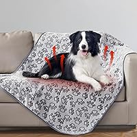 Vista 24 de Stuffed Manta suave de alta calidad lavable para perros, manta de gato de 40 x 32 pulgadas para gatos de interior, artículos esenciales para Gris