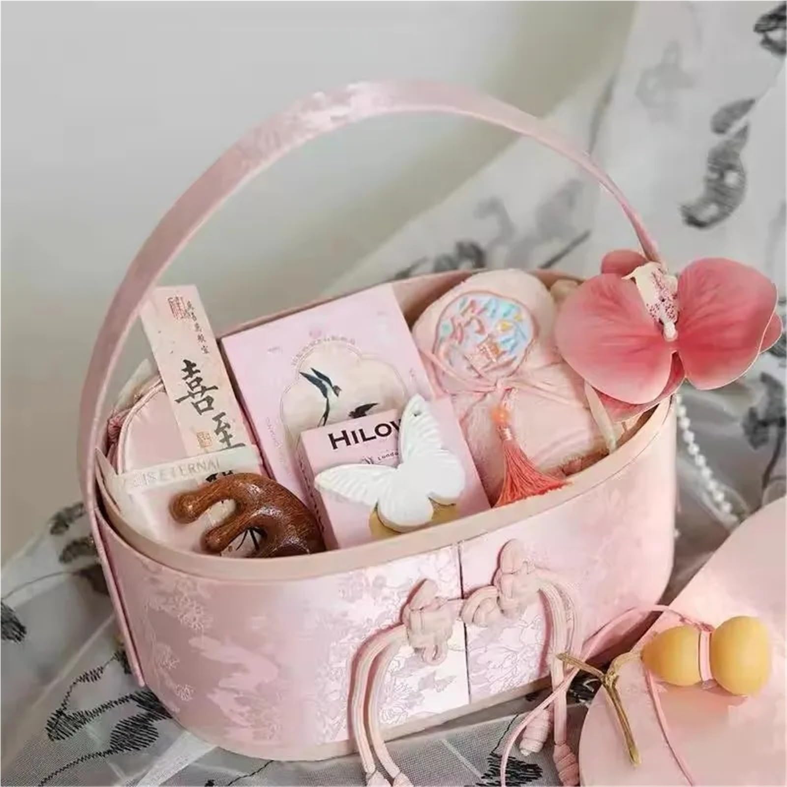 Scatola Regalo Cesto di fiori portatile con confezione regalo squisita da 1 pezzo